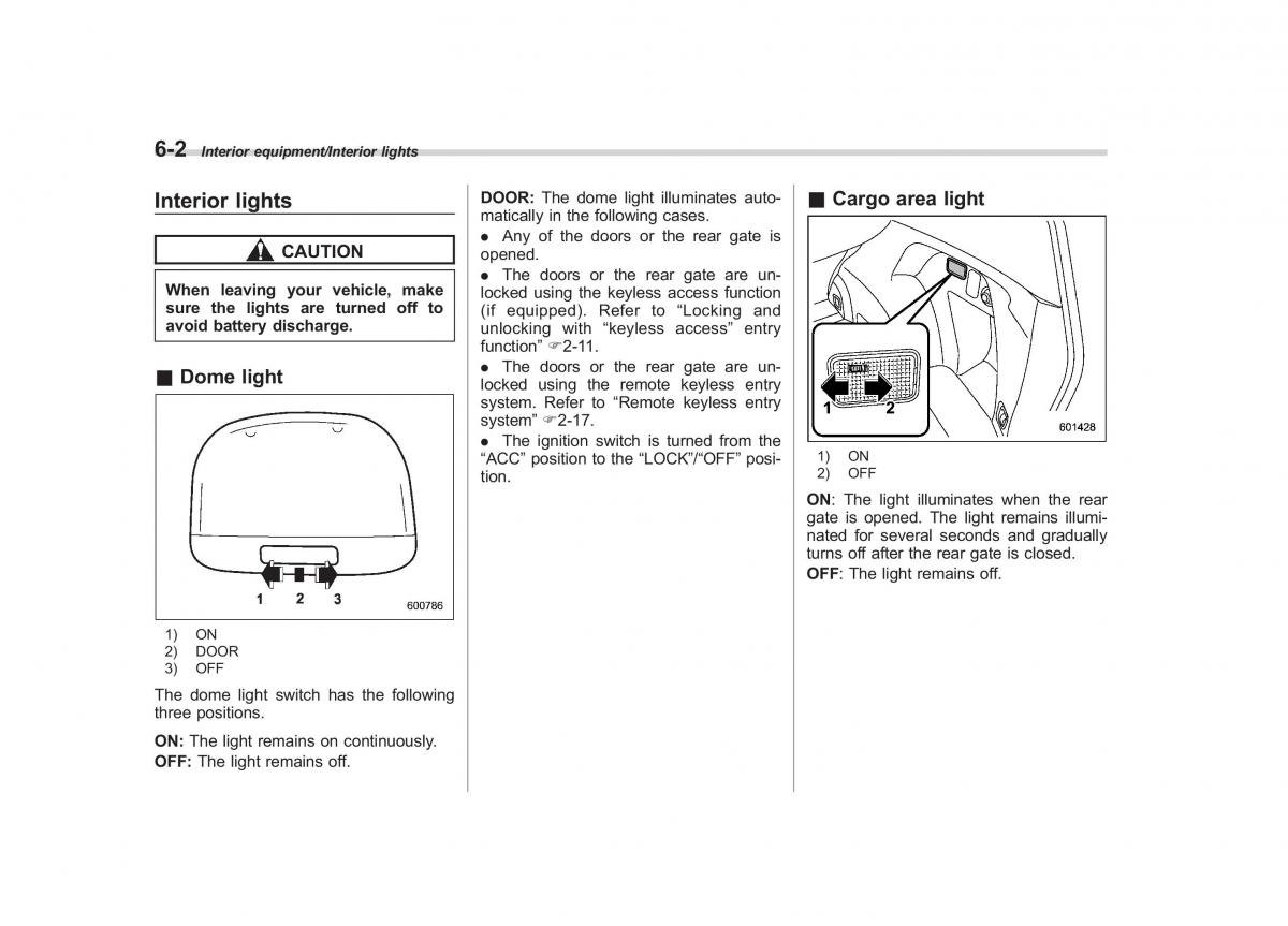 Subaru Forester IV 4 owners manual / page 321