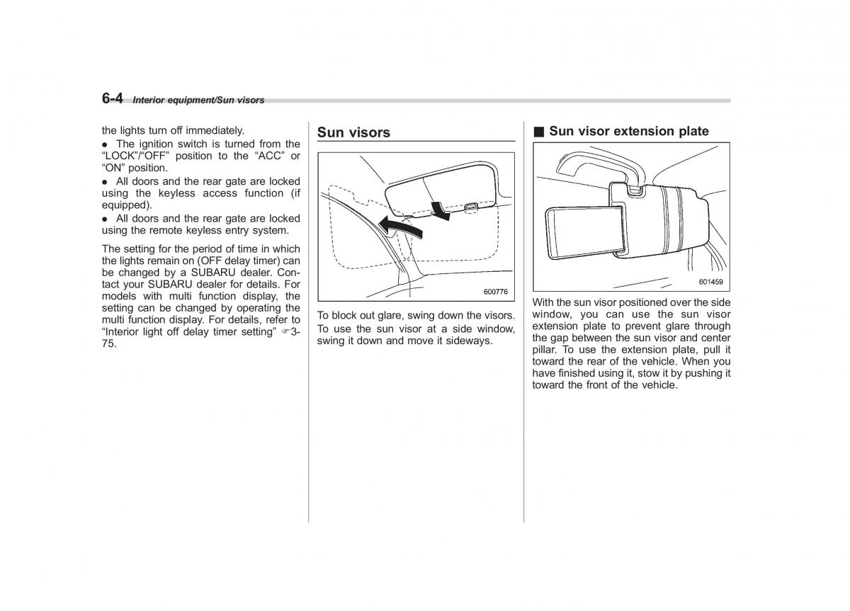 Subaru Forester IV 4 owners manual / page 323