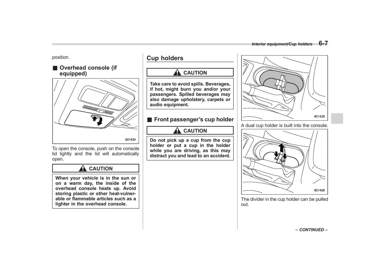 Subaru Forester IV 4 owners manual / page 326