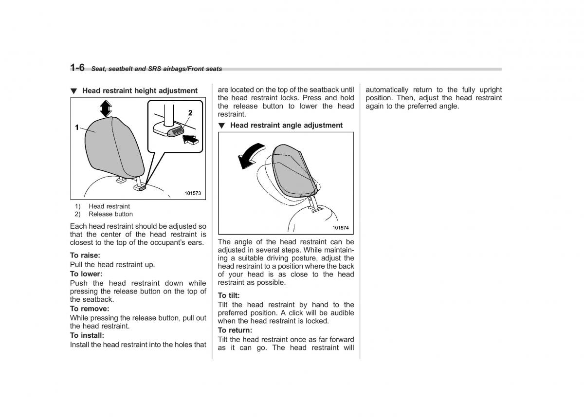 Subaru Forester IV 4 owners manual / page 33