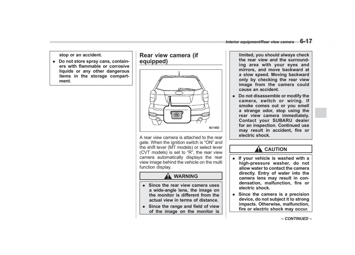 Subaru Forester IV 4 owners manual / page 336