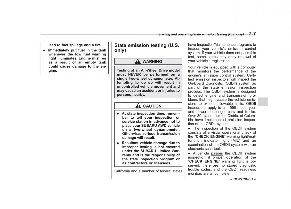 Subaru Forester IV 4 owners manual / page 348