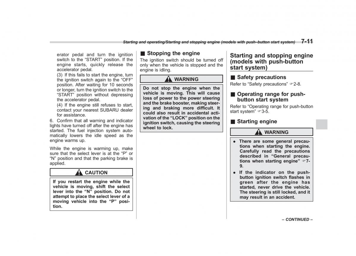 Subaru Forester IV 4 owners manual / page 352