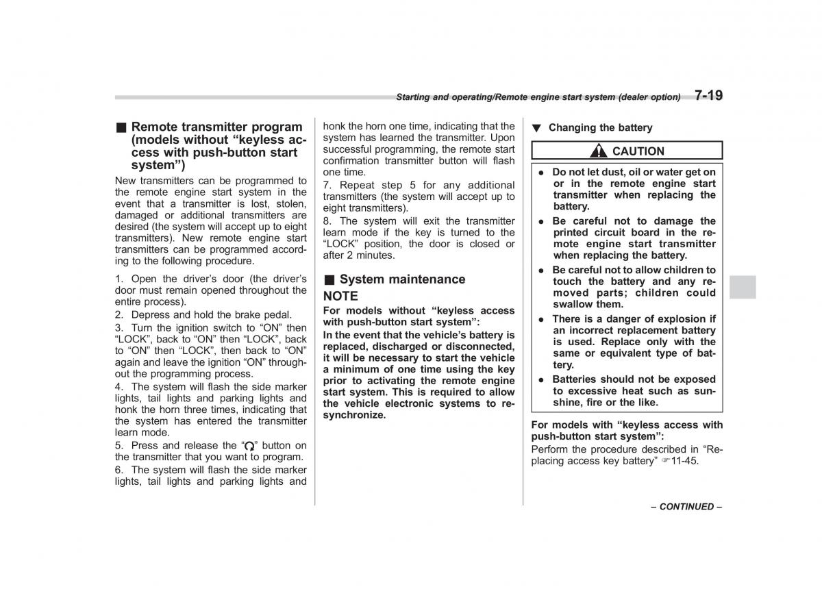 Subaru Forester IV 4 owners manual / page 360