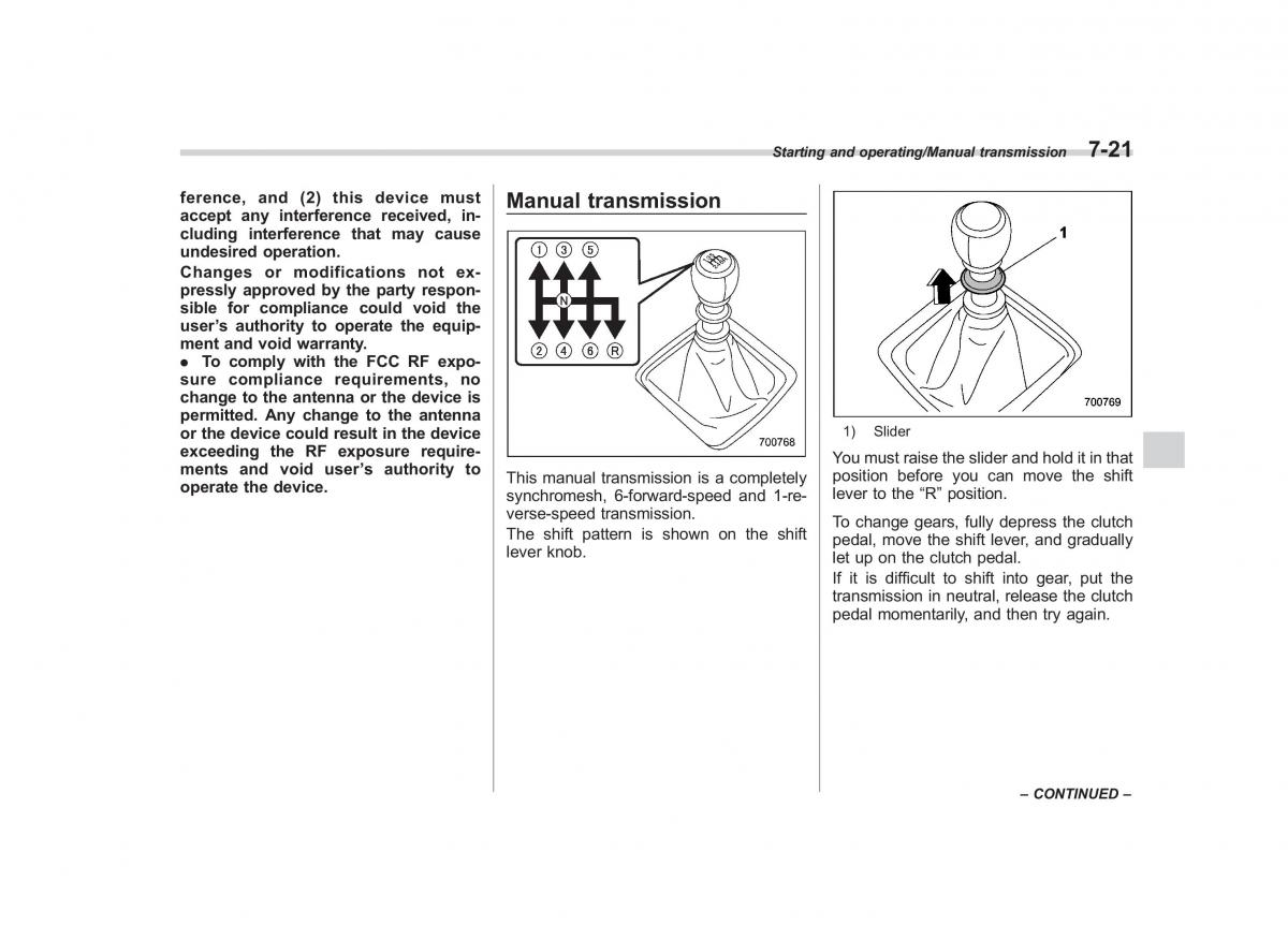 Subaru Forester IV 4 owners manual / page 362