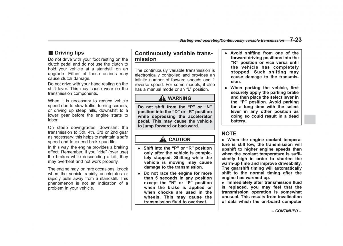 Subaru Forester IV 4 owners manual / page 364