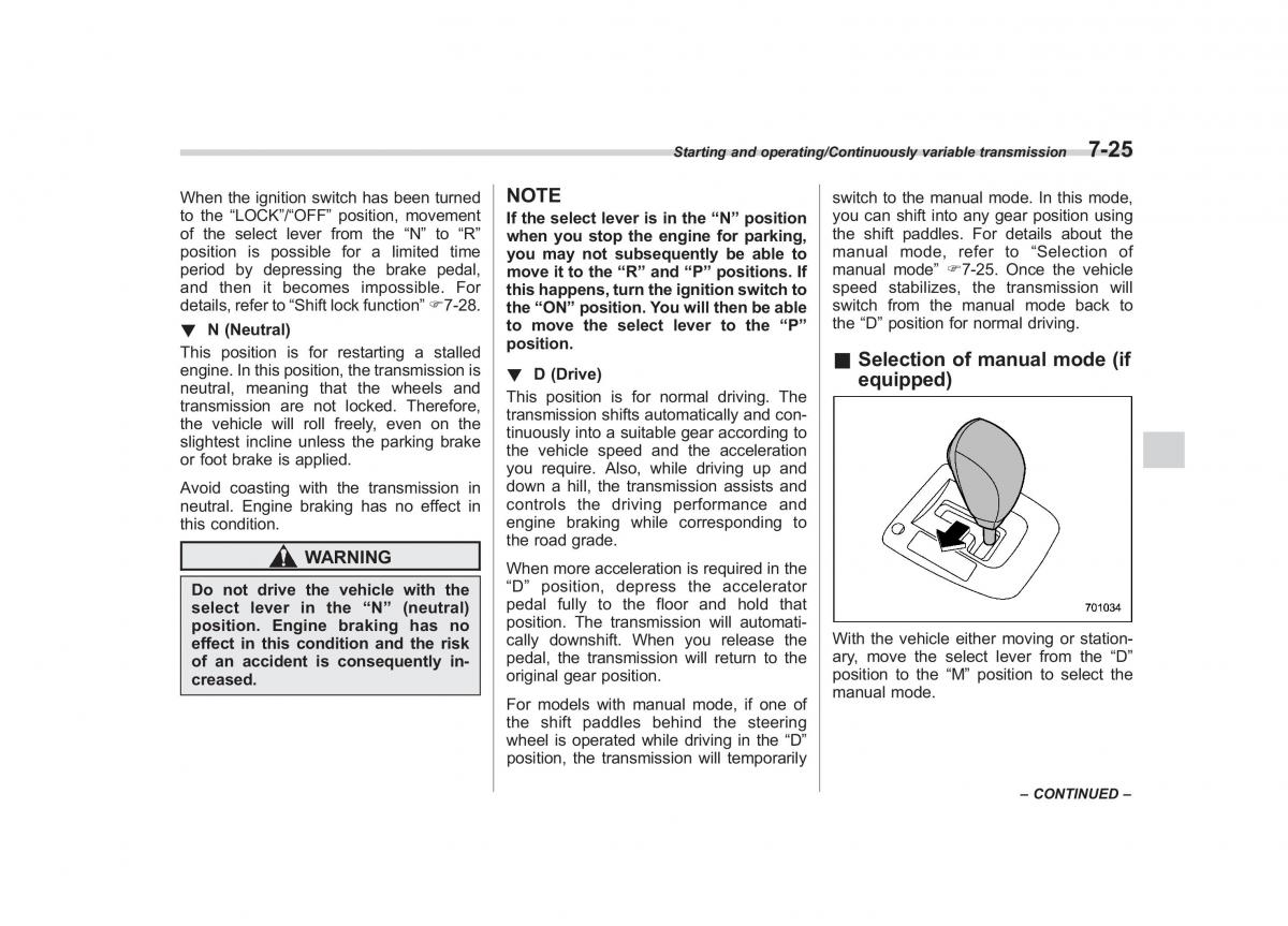 Subaru Forester IV 4 owners manual / page 366