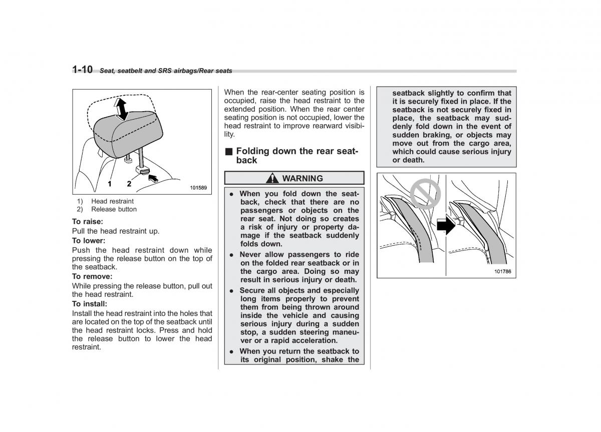 Subaru Forester IV 4 owners manual / page 37