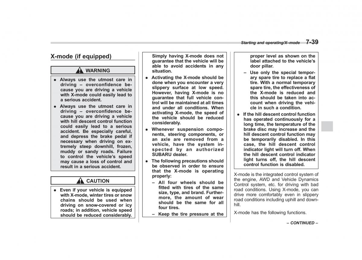 Subaru Forester IV 4 owners manual / page 380