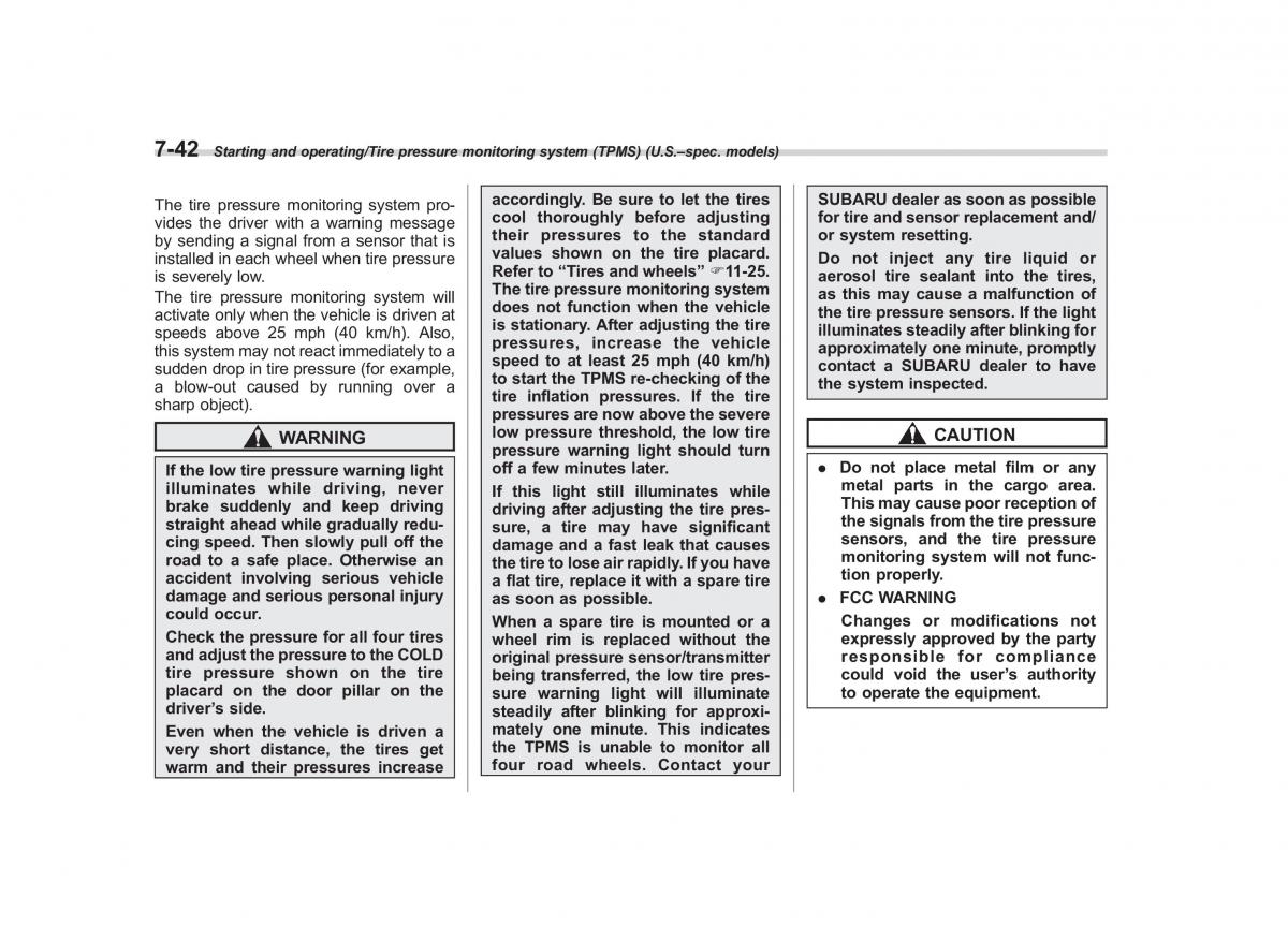 Subaru Forester IV 4 owners manual / page 383