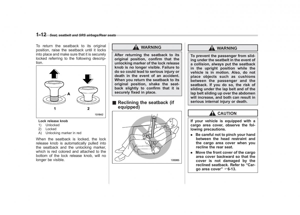 Subaru Forester IV 4 owners manual / page 39