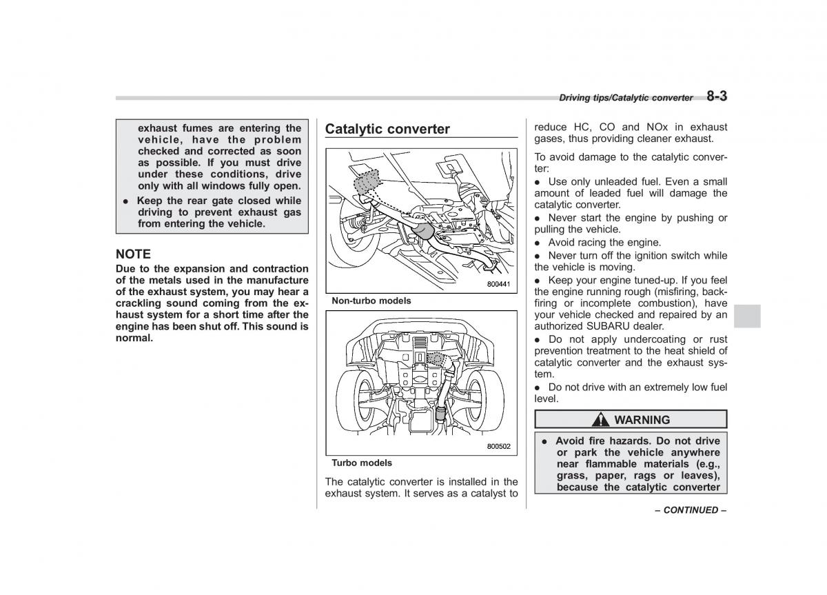 Subaru Forester IV 4 owners manual / page 396