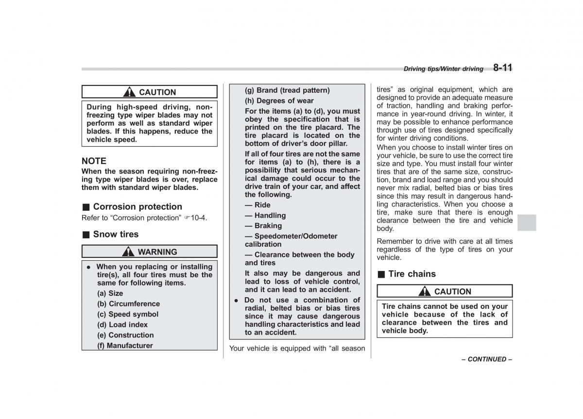 Subaru Forester IV 4 owners manual / page 404