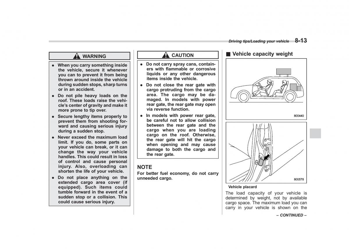 Subaru Forester IV 4 owners manual / page 406