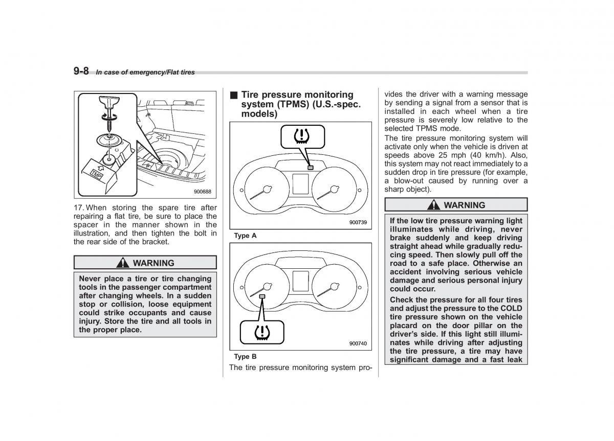 Subaru Forester IV 4 owners manual / page 427