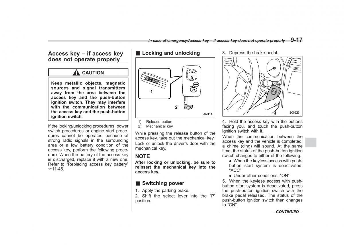 Subaru Forester IV 4 owners manual / page 436