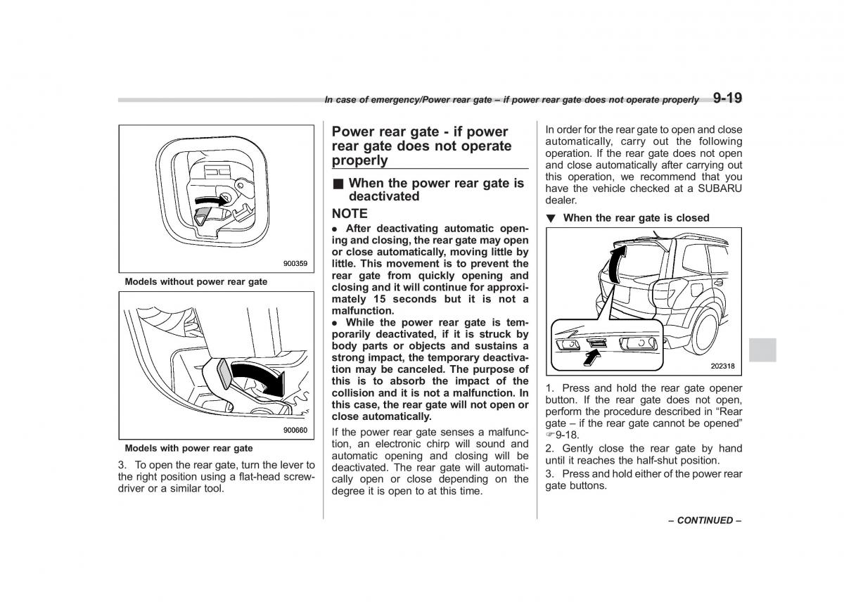 Subaru Forester IV 4 owners manual / page 438