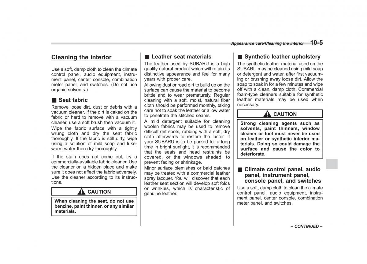 Subaru Forester IV 4 owners manual / page 446