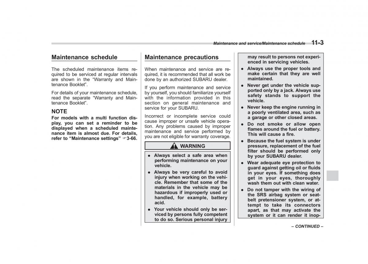 Subaru Forester IV 4 owners manual / page 450