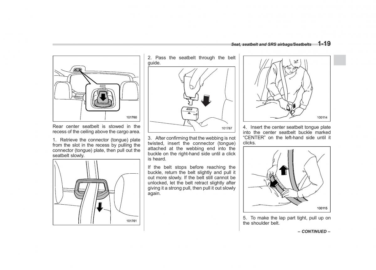 Subaru Forester IV 4 owners manual / page 46