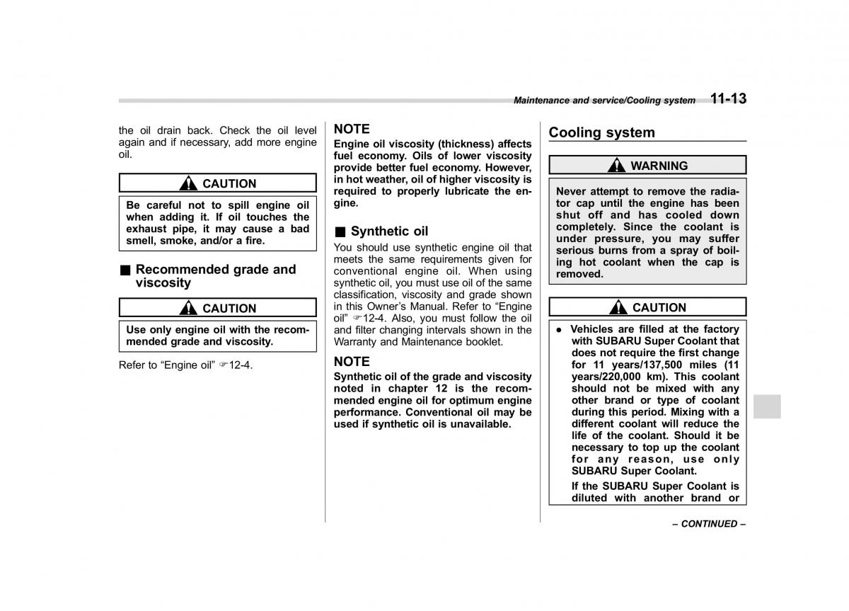 Subaru Forester IV 4 owners manual / page 460