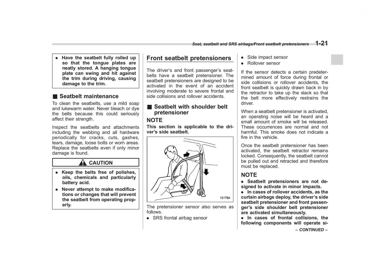 Subaru Forester IV 4 owners manual / page 48