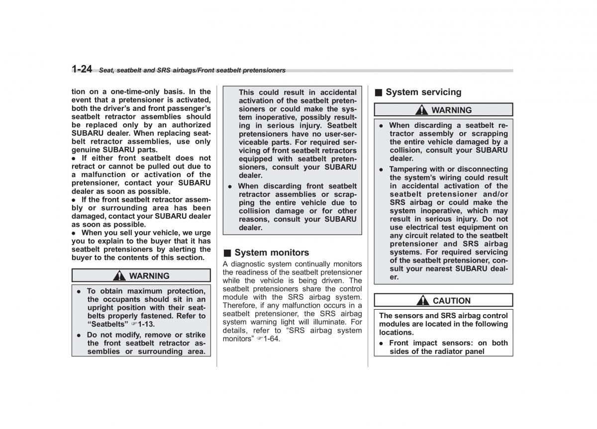 Subaru Forester IV 4 owners manual / page 51