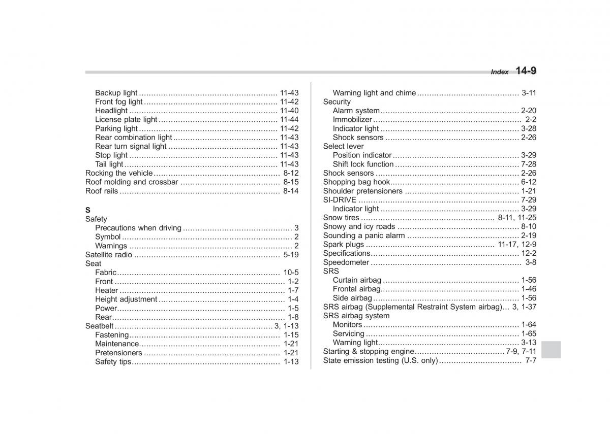 Subaru Forester IV 4 owners manual / page 536