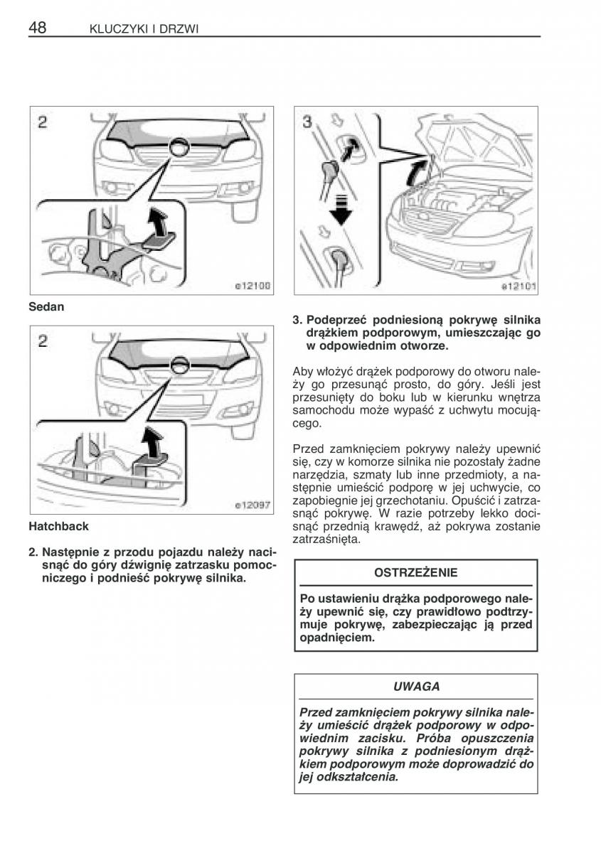 Toyota Corolla IX 9 E120 E130 E12 instrukcja obslugi / page 55