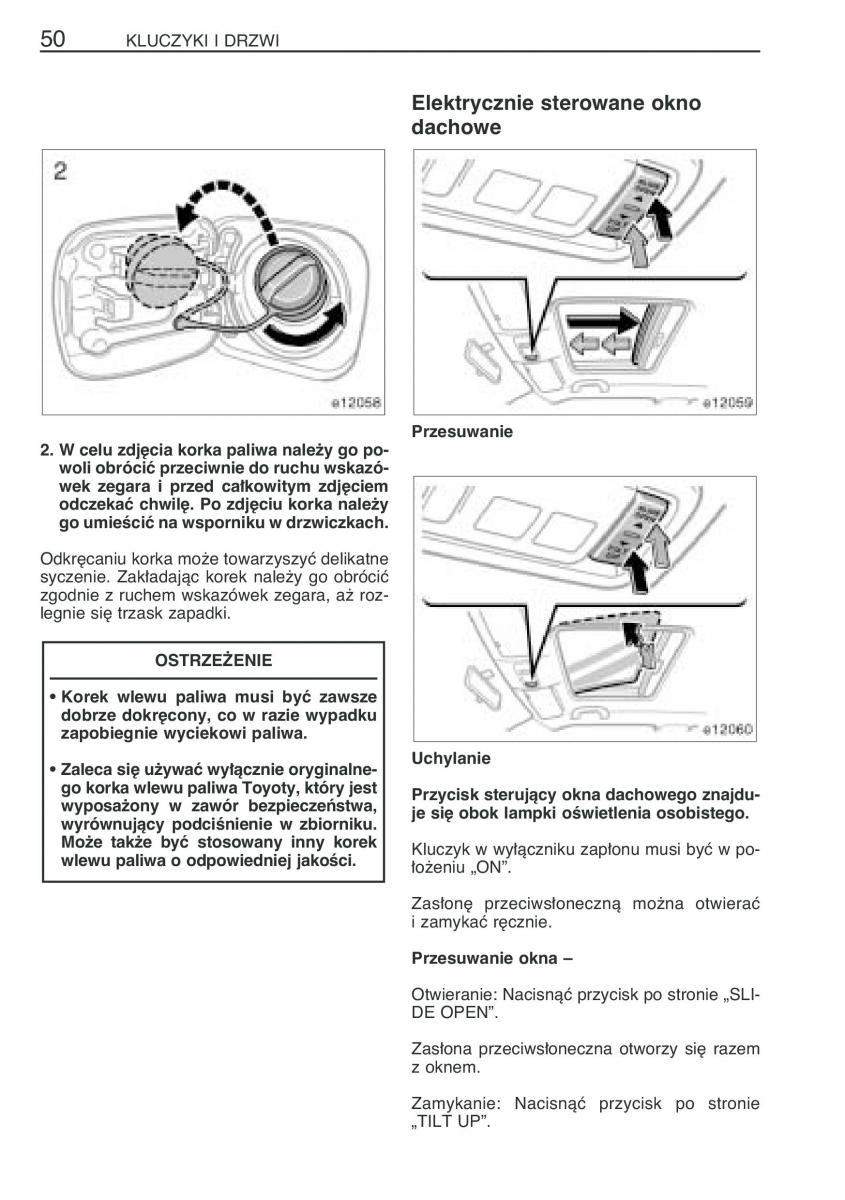 Toyota Corolla IX 9 E120 E130 E12 instrukcja obslugi / page 57