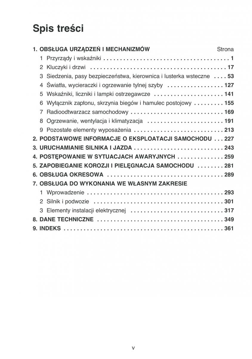 Toyota Corolla IX 9 E120 E130 E12 instrukcja obslugi / page 6