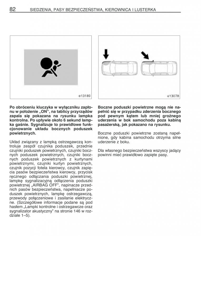 Toyota Corolla IX 9 E120 E130 E12 instrukcja obslugi / page 89