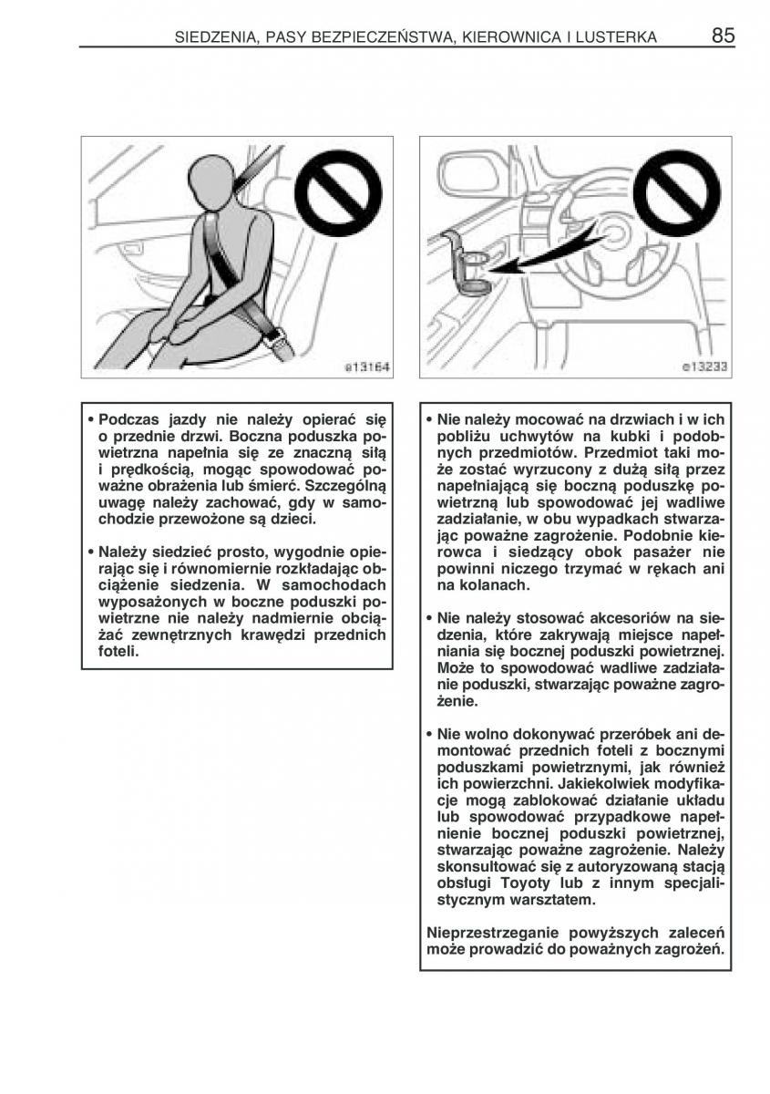 Toyota Corolla IX 9 E120 E130 E12 instrukcja obslugi / page 92