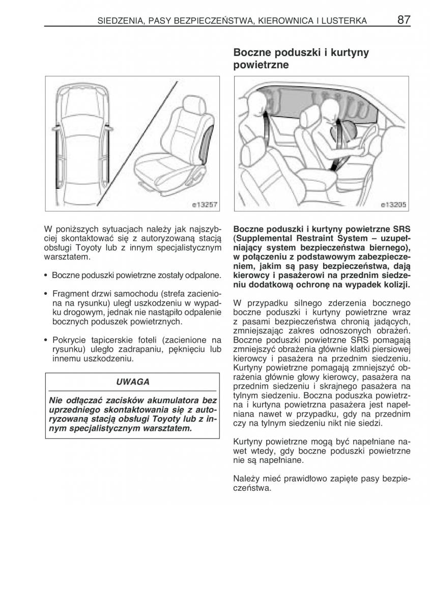 Toyota Corolla IX 9 E120 E130 E12 instrukcja obslugi / page 94