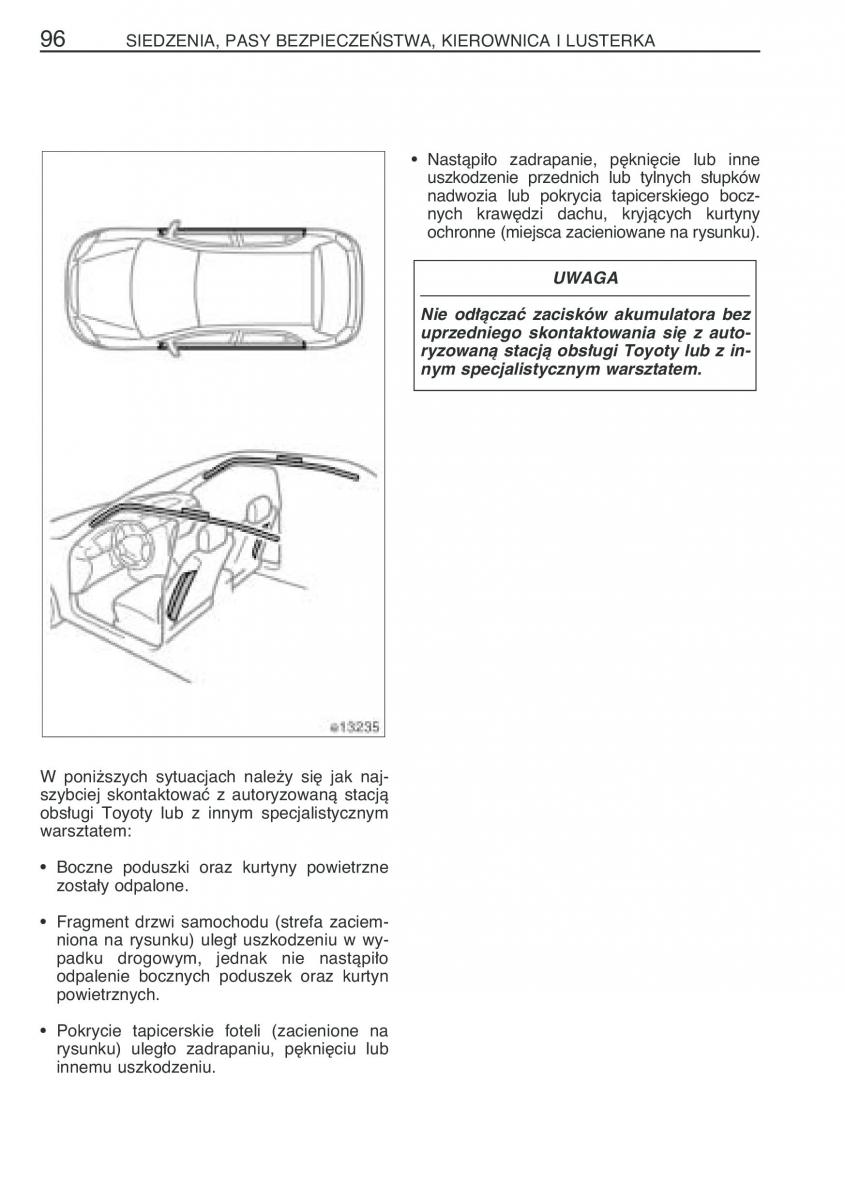 Toyota Corolla IX 9 E120 E130 E12 instrukcja obslugi / page 103