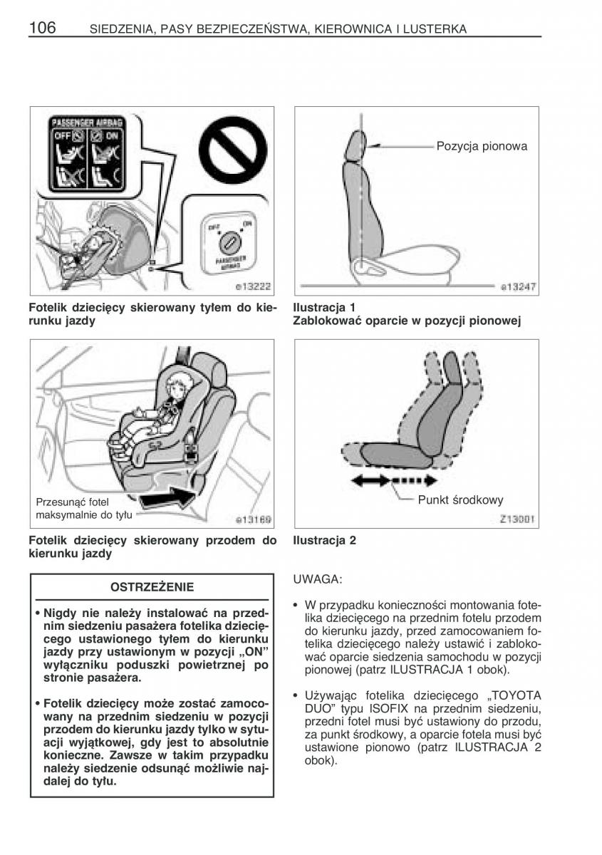 Toyota Corolla IX 9 E120 E130 E12 instrukcja obslugi / page 113