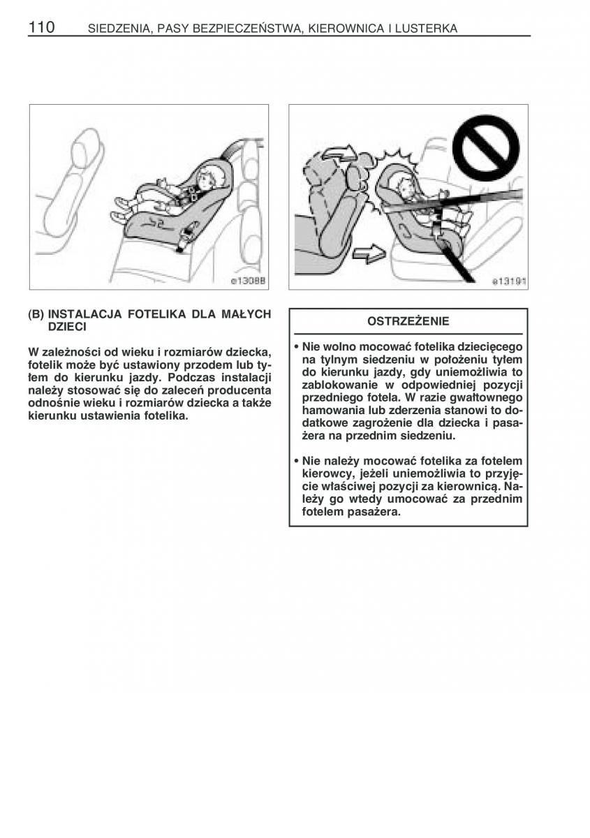 Toyota Corolla IX 9 E120 E130 E12 instrukcja obslugi / page 117