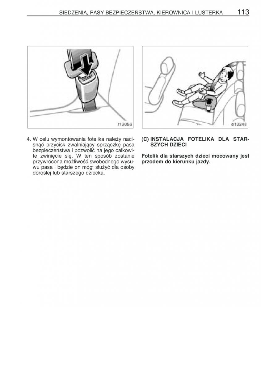 Toyota Corolla IX 9 E120 E130 E12 instrukcja obslugi / page 120