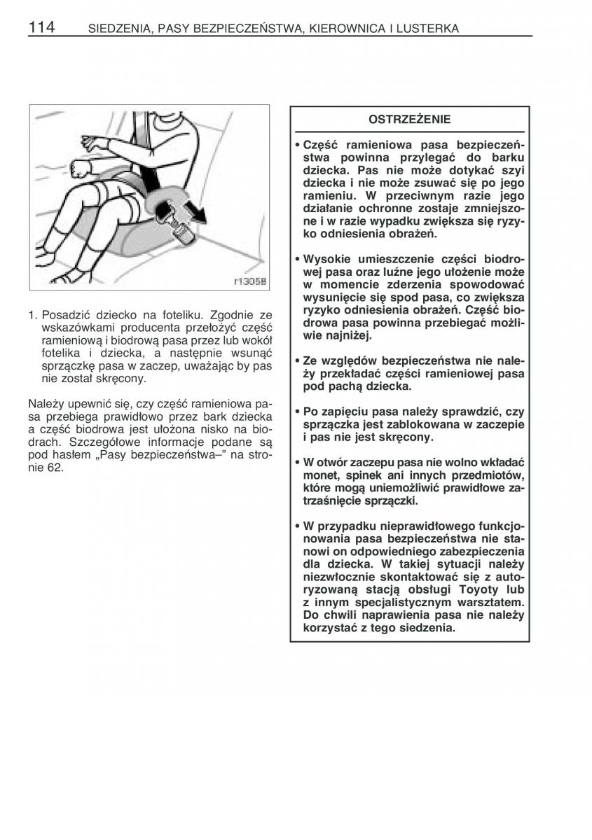 Toyota Corolla IX 9 E120 E130 E12 instrukcja obslugi / page 121