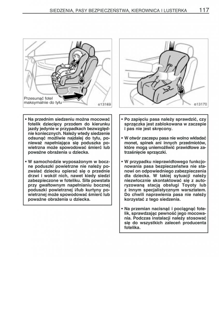 Toyota Corolla IX 9 E120 E130 E12 instrukcja obslugi / page 124