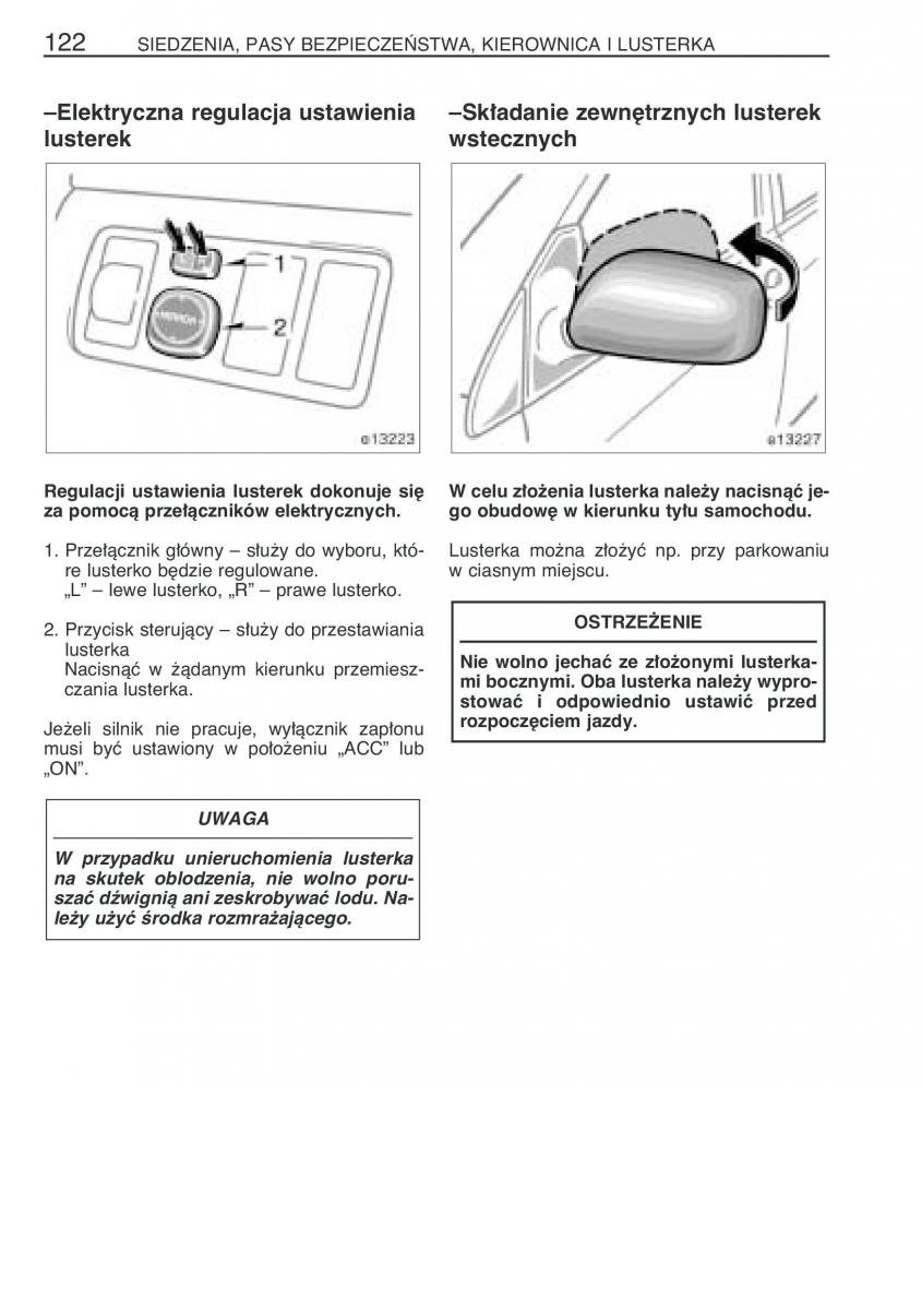 Toyota Corolla IX 9 E120 E130 E12 instrukcja obslugi / page 129