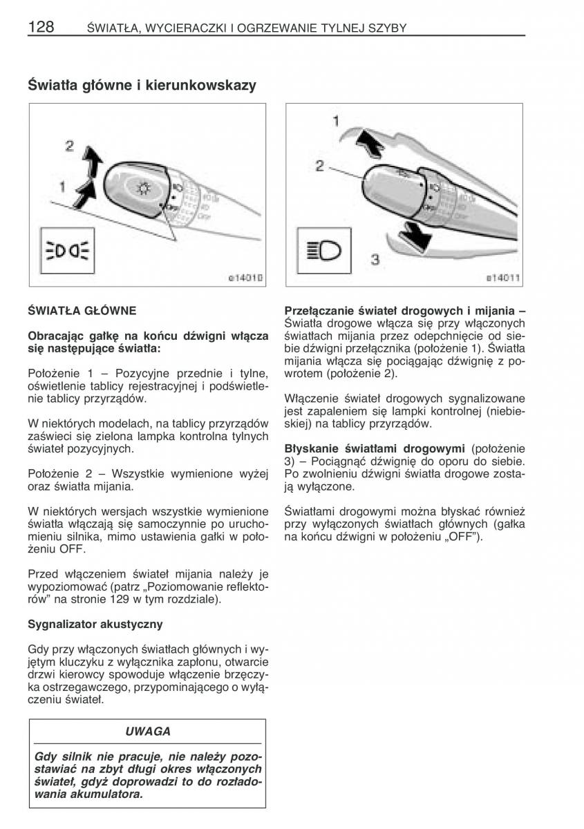 Toyota Corolla IX 9 E120 E130 E12 instrukcja obslugi / page 135