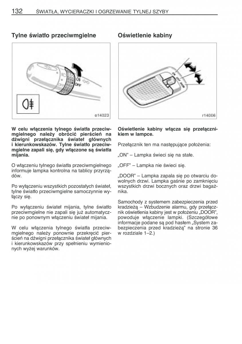 Toyota Corolla IX 9 E120 E130 E12 instrukcja obslugi / page 139