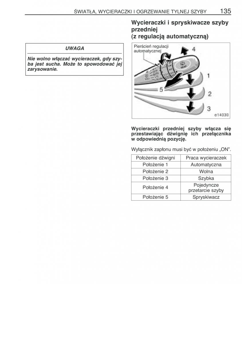 Toyota Corolla IX 9 E120 E130 E12 instrukcja obslugi / page 142