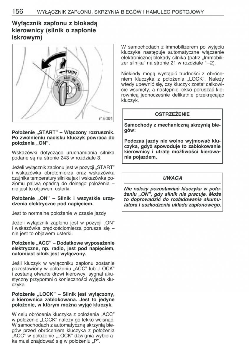 Toyota Corolla IX 9 E120 E130 E12 instrukcja obslugi / page 163