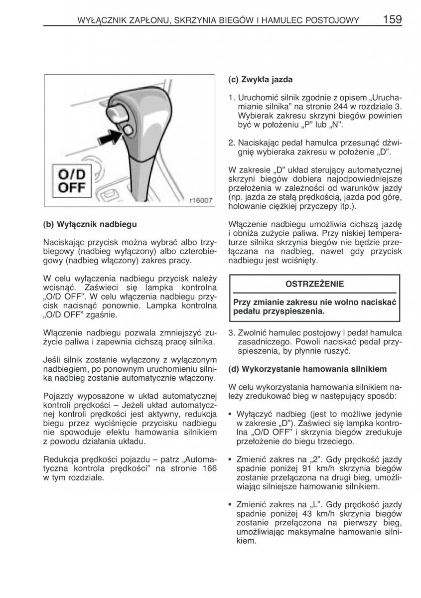 Toyota Corolla IX 9 E120 E130 E12 instrukcja obslugi / page 166