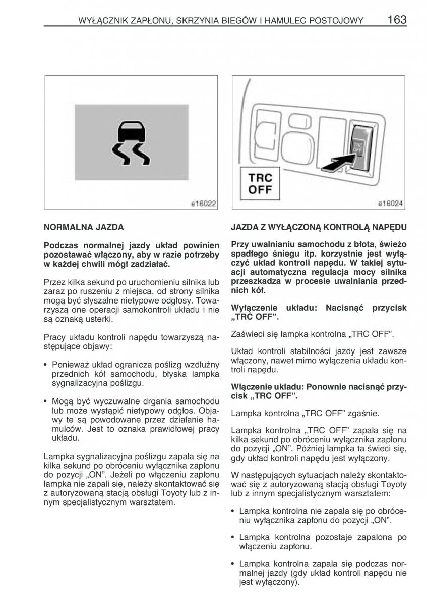 Toyota Corolla IX 9 E120 E130 E12 instrukcja obslugi / page 170