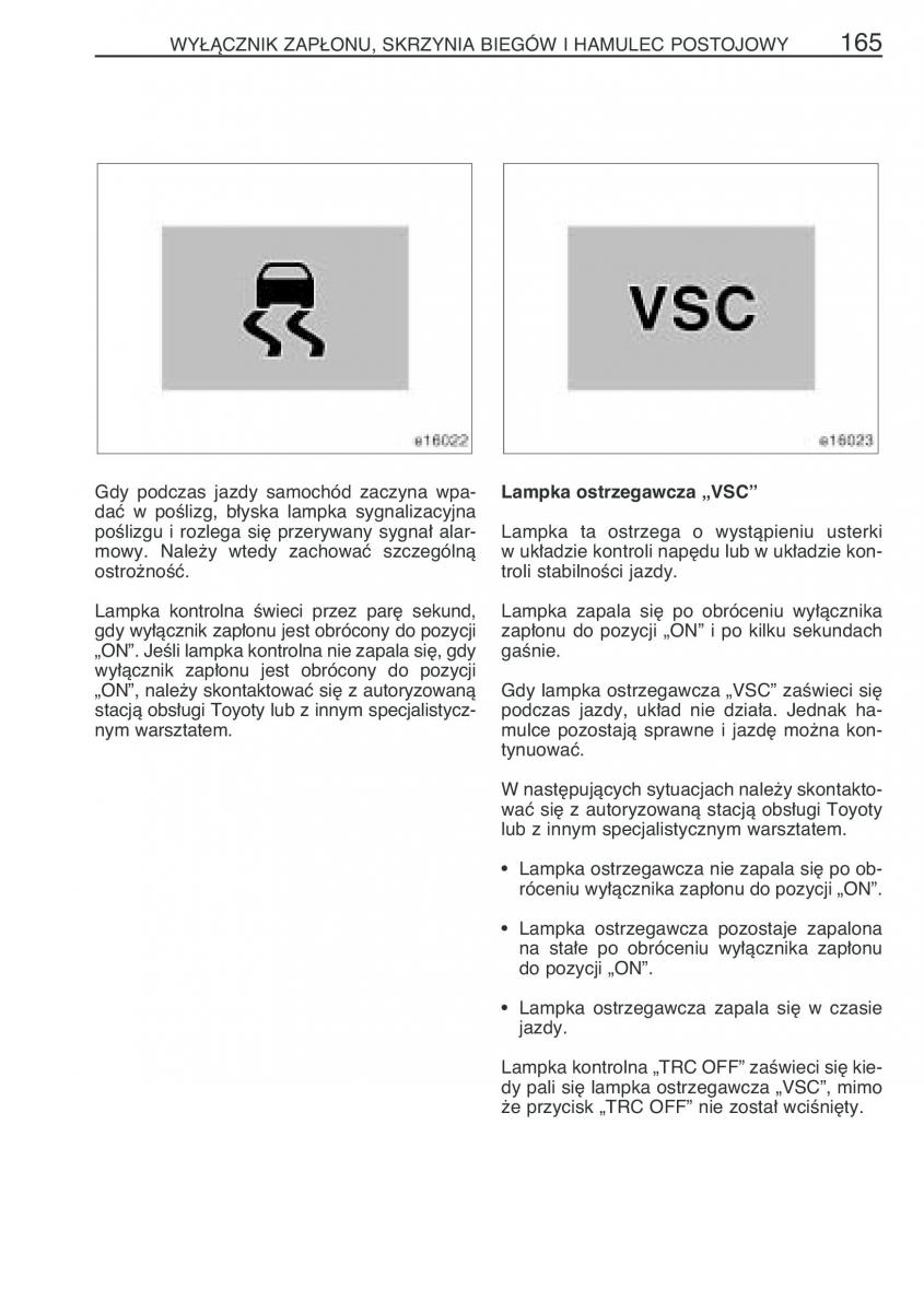 Toyota Corolla IX 9 E120 E130 E12 instrukcja obslugi / page 172