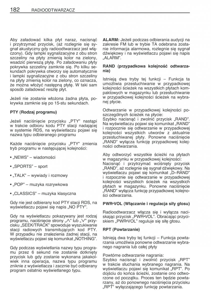 Toyota Corolla IX 9 E120 E130 E12 instrukcja obslugi / page 189