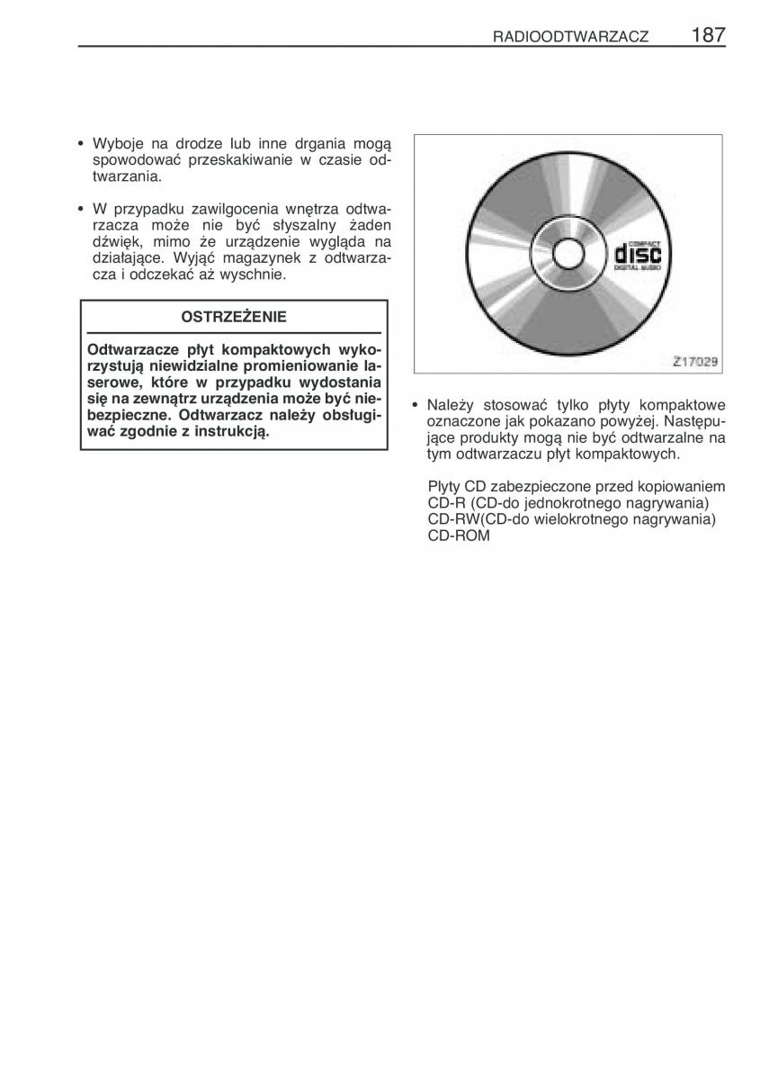 Toyota Corolla IX 9 E120 E130 E12 instrukcja obslugi / page 194